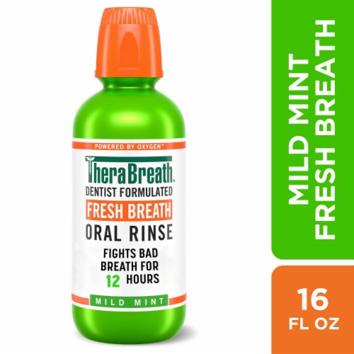 TheraBreath Fresh Breath Oral Rinse Mild Mint
