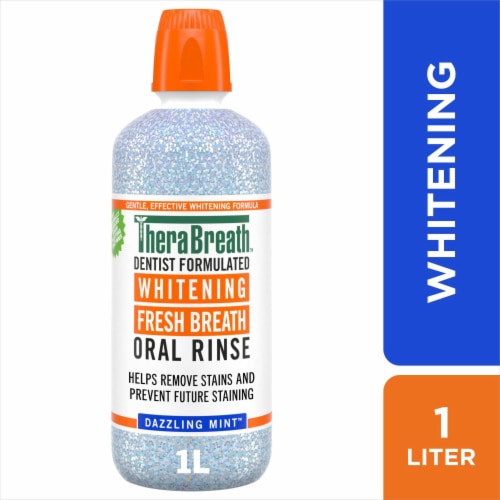 TheraBreath Whitening Oral Rinse Dazzling Mint