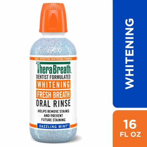 TheraBreath Whitening Oral Rinse Dazzling Mint
