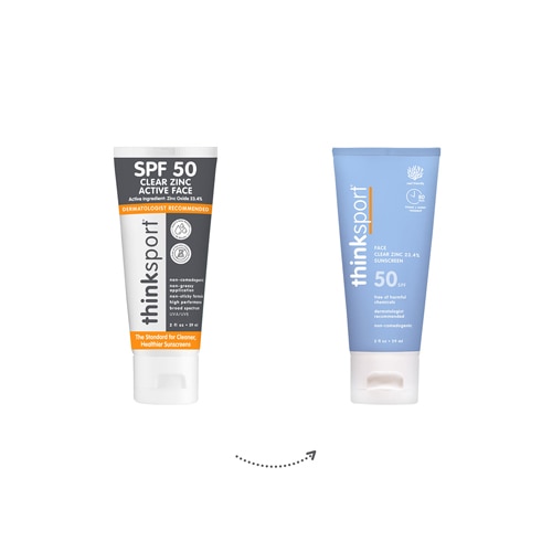 Thinksport Clear Zinc Active Face Sunscreen SPF 50