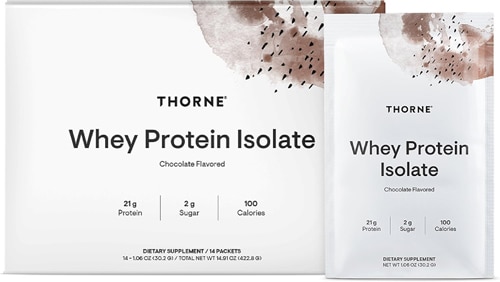 Thorne Whey Protein Isolate - NSF Certified for Sport Chocolate