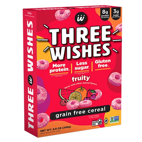 Three Wishes Gluten Free Protein Cereal Fruity
