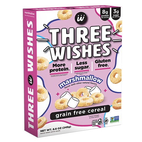 Three Wishes Gluten Free Protein Cereal Marshmallow