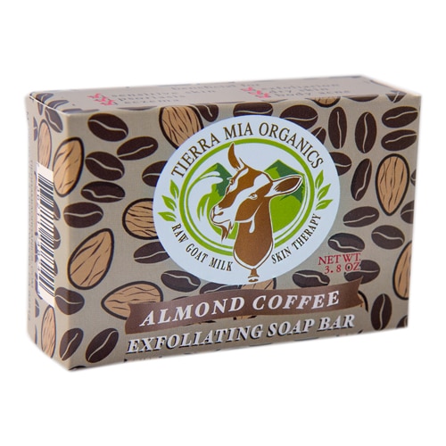 Tierra Mia Organics Exfoliating Soap Bar Almond Coffee