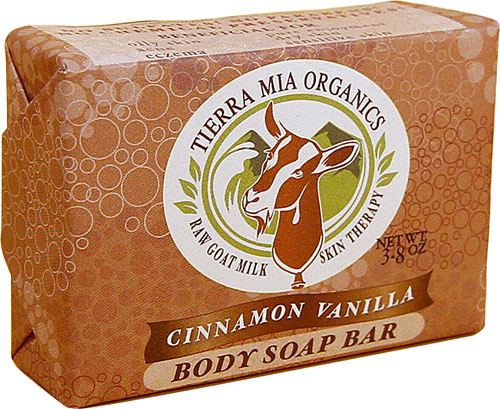 Tierra Mia Organics Goat Milk Body Soap Bar Cinnamon Vanilla