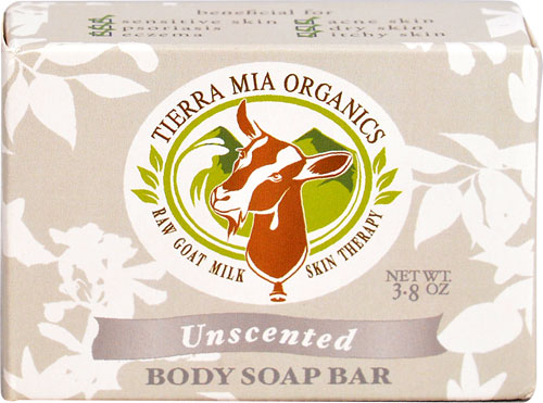 Tierra Mia Organics Goat Milk Body Soap Bar Unscented