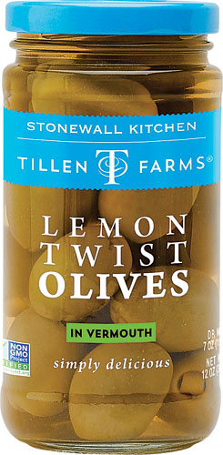 Tillen Farms Lemon Twist Olives in Vermouth