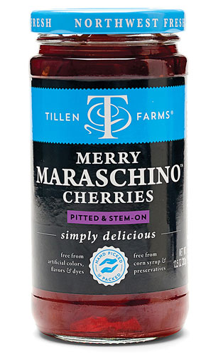 Tillen Farms Merry Maraschino Cherries Pitted & Stem On