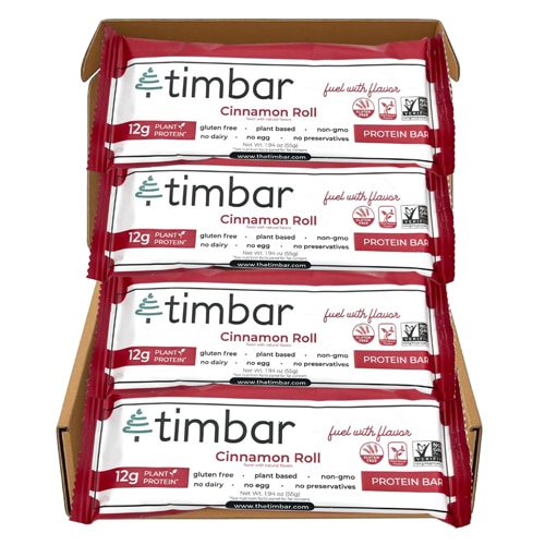 Timbar Gluten Free Protein Bar Cinnamon Roll