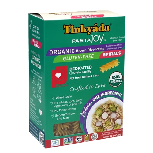 Tinkyada Organic Brown Rice Pasta Gluten Free Spirals