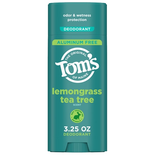 Tom's of Maine Deodorant Aluminum Free Lemongrass Tea Tree