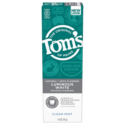 Tom's of Maine Luminous White Anticavity Toothpaste with Fluoride Clean Mint