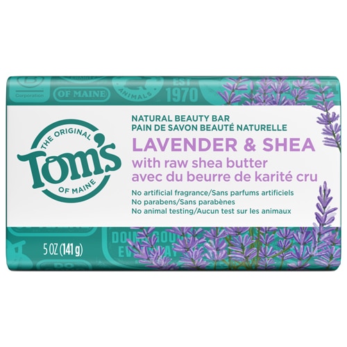 Tom's of Maine Natural Beauty Bar Soap Lavender & Shea