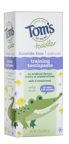 Tom's of Maine Toddler Training Toothpaste Fluoride-Free Mild Fruit