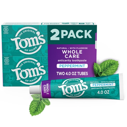 Tom's of Maine Whole Care Anticavity Toothpaste Peppermint
