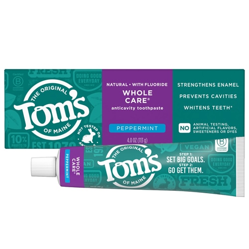 Tom's of Maine Whole Care Anticavity Toothpaste Peppermint