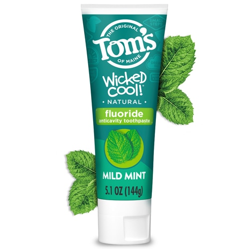 Tom's of Maine Wicked Cool Fluoride Toothpaste for Kids Mild Mint