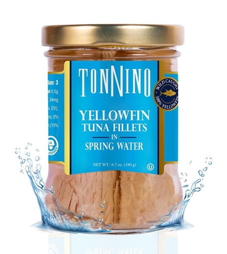 Tonnino Non-GMO Tuna in Spring Water Yellowfin