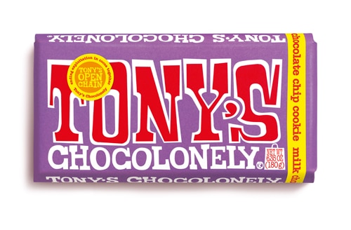 Tony's Chocolonely Bar Milk Chocolate Chocolate Chip Cookie