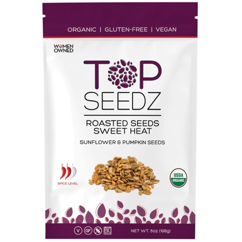 Top Seedz Roasted Seeds Sunflower & Pumpkin Seeds Sweet Heat