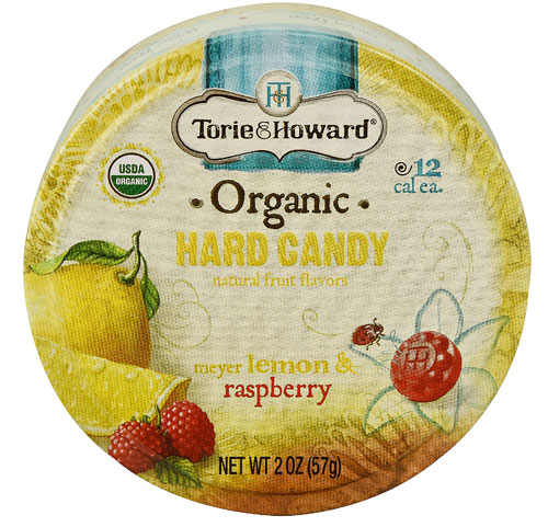 Torie & Howard Organic Hard Candy Meyer Lemon & Raspberry