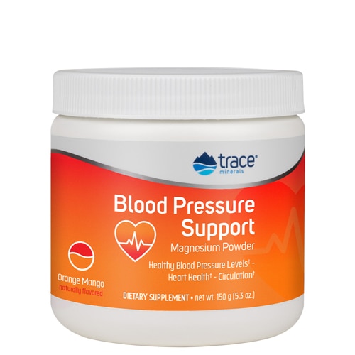 Trace Minerals Research Blood Pressure Support Magnesium Powder Peach Mango