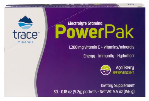 Trace Minerals Research Electrolyte Stamina Power Pak Acai Berry