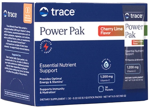 Trace Minerals Research Electrolyte Stamina Power Pak Cherry Lime