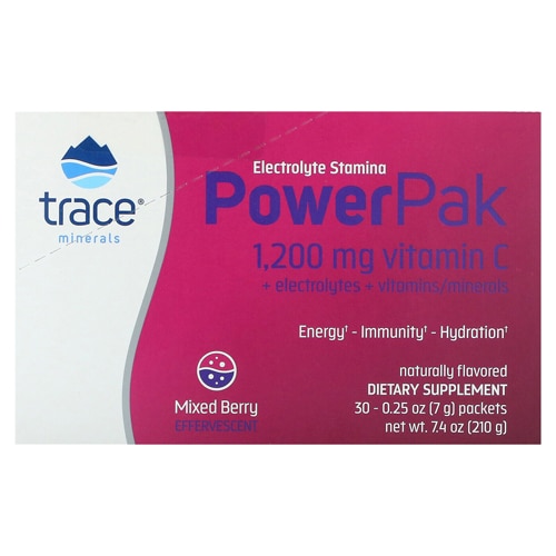 Trace Minerals Research Electrolyte Stamina Power Pak Mixed Berry