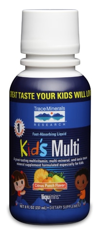 Trace Minerals Research Kid's Multi Fast-Absorbing Liquid Formula Dietary Supplement Citrus Punch