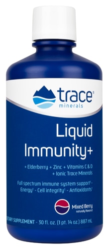 Trace Minerals Research Liquid Immunity Plus Mixed Berry