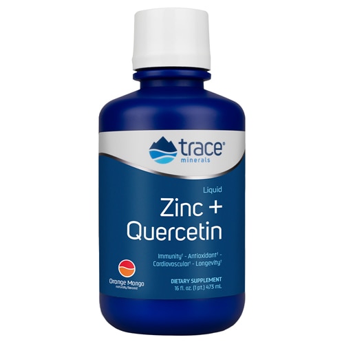 Trace Minerals Research Liquid Zinc + Quercetin Orange Mango