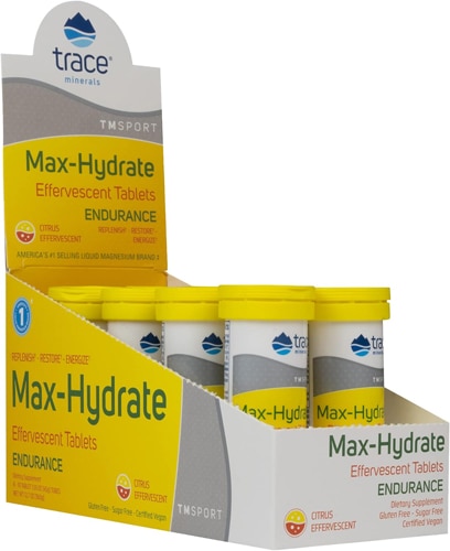 Trace Minerals Research Max-Hydrate Endurance+ Box Citrus