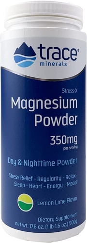 Trace Minerals Research Stress-X Magnesium Powder Lemon Lime