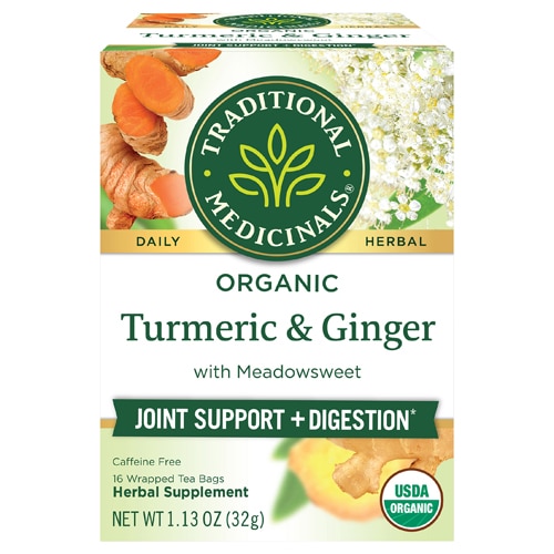Traditional Medicinals Herbal Tea Organic Turmeric & Ginger