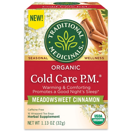 Traditional Medicinals Organic Cold Care P.M. Tea Meadowsweet Cinnamon