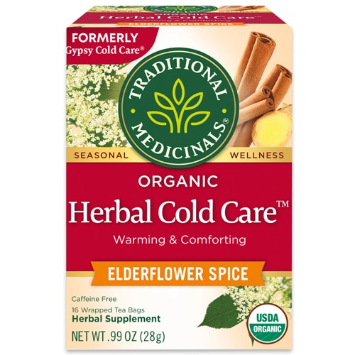 Traditional Medicinals Organic Herbal Cold Care Tea - Elderflower Spice