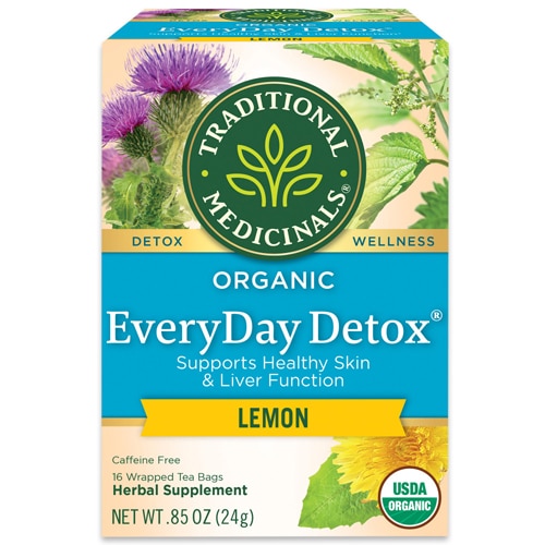 Traditional Medicinals Organic Herbal Tea EveryDay Detox Lemon