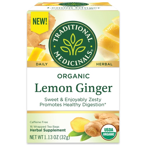 Traditional Medicinals Organic Herbal Tea Lemon Ginger