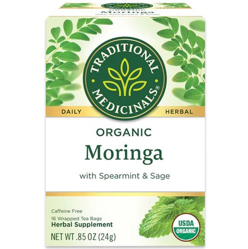 Traditional Medicinals Organic Moringa Moringa with Spearmint & Sage