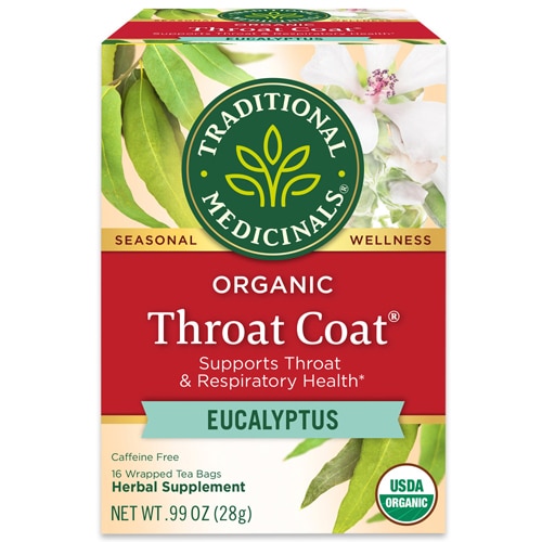 Traditional Medicinals Organic Throat Coat Tea Eucalyptus