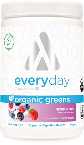 TransformHQ Organic Greens - 28 Servings Mixed Berry