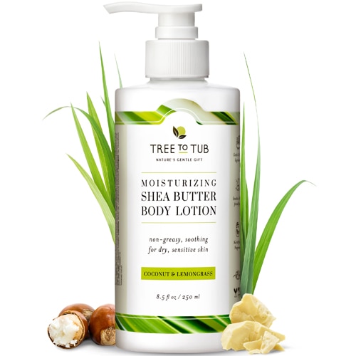 Tree to Tub Soothing Coconut Cocoa & Shea Butter Lotion for Body