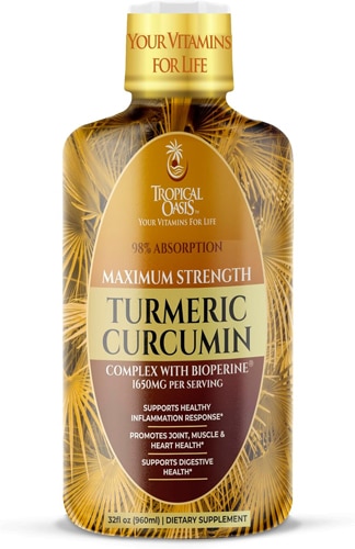 Tropical Oasis Liquid Turmeric Curcumin with Bioperine