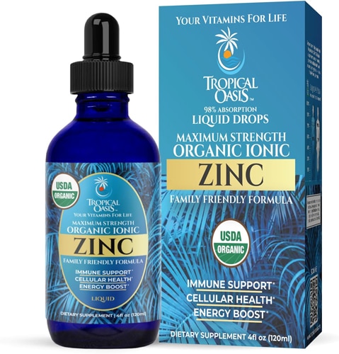 Tropical Oasis Organic Liquid Zinc Drops