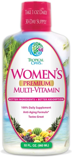 Tropical Oasis Premium Women's Liquid Multivitamin