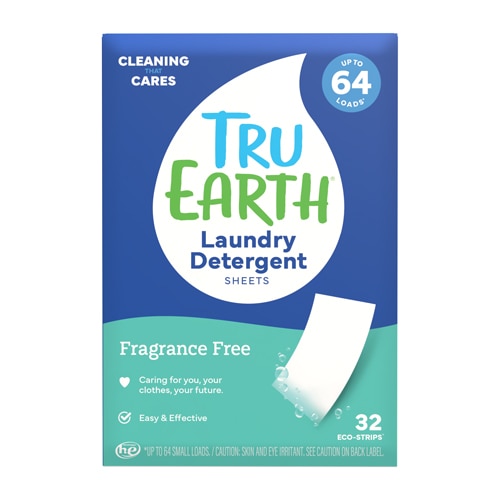 Tru Earth Laundry Detergent Sheets 64 Loads Fragrance Free