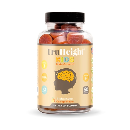 TruHeight Kids Brain Growth Multivitamin Ages 2+ Orange
