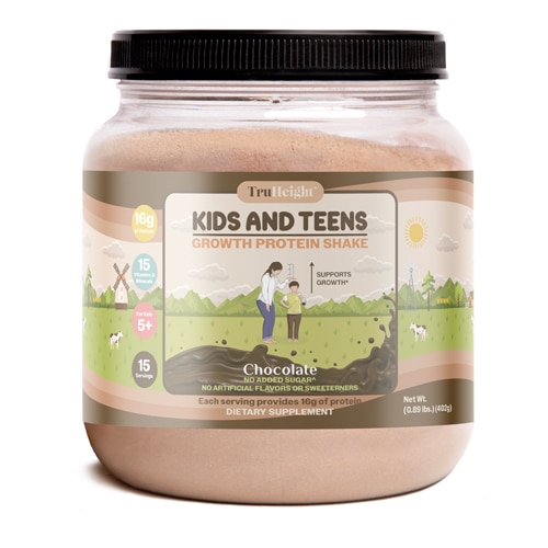 TruHeight Kids Growth Protein Shake Nutritional Powder Ages 5+ Chocolate
