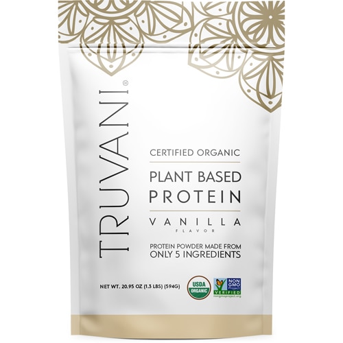 Truvani Organic Plant Based Protein Powder Vanilla